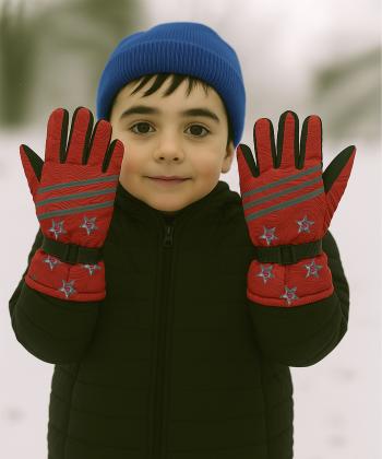 دستكش برف بچگانه بالون كد GL23